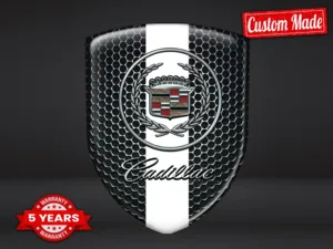 Cadillac Decal Silicone Gara Limitato Badge Cupola